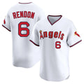 STECN LA.Angels #6 Anthony Rendon Player White T-shirt Home Limited Stitched Jerseys