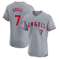 STECN LA.Angels #7 Jo Adell Player Gray Home Limited Elite Stitched Jerseys