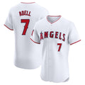STECN LA.Angels #7 Jo Adell Player White Limited Elite Stitched Home Jerseys