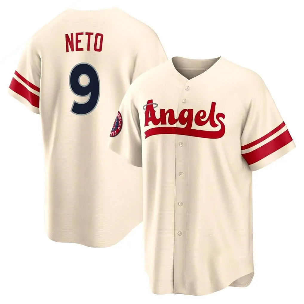 STECN LA.Angels #9 Zach Neto Player Cream City Connect Home Stitched Jerseys