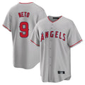 STECN LA.Angels #9 Zach Neto Player Gray Home Game Stitched Jerseys