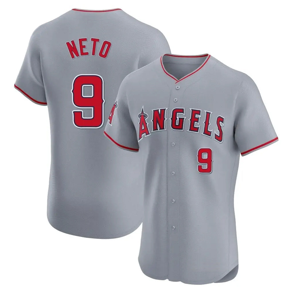 STECN LA.Angels #9 Zach Neto Player Gray Home Limited Elite Stitched Jerseys