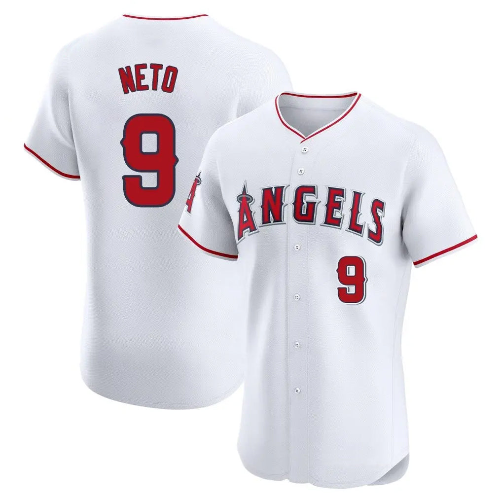 STECN LA.Angels #9 Zach Neto Player White Limited Elite Stitched Home Jerseys