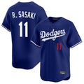 STECN LA.Dodgers #11 Roki Sasaki Player Royal Limited Home Stitched Jerseys