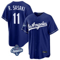 STECN LA.Dodgers #11 Roki Sasaki Player Royal World Series Meet Game Stitched Jerseys