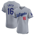 STECN LA.Dodgers #16 Will Smith Player Gray Limited Elite Home Stitched Jerseys