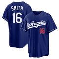 STECN LA.Dodgers #16 Will Smith Player Royal Game Home Stitched Jerseys