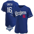 STECN LA.Dodgers #16 Will Smith Player Royal World Series Meet Limited Elite Home Stitched Jerseys