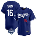STECN LA.Dodgers #16 Will Smith Player Royal World Series Meet Limited Home Stitched Jerseys