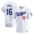 STECN LA.Dodgers #16 Will Smith Player White Limited Home Stitched Jerseys
