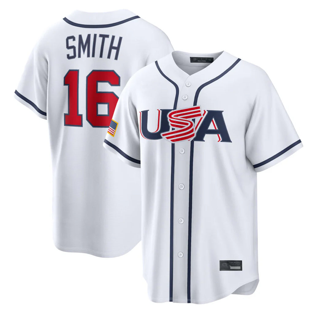 STECN LA.Dodgers #16 Will Smith Player White USA 2026 World Classic Limited Home Stitched Jerseys
