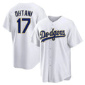 STECN LA.Dodgers #17 Shohei Ohtani Player Gold White 2026 Collection Stadium Game Stitched Jerseys