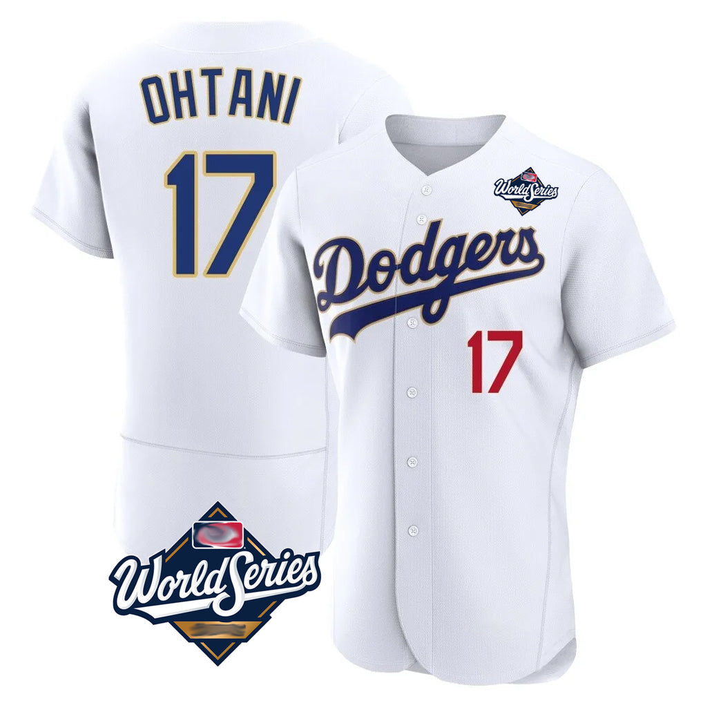 STECN LA.Dodgers #17 Shohei Ohtani Player Gold White World Series 2026 Collection Stadium Limited Elite Stitched Jerseys