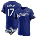 STECN LA.Dodgers #17 Shohei Ohtani Player Royal World Series City Connect Elite Home Stitched Jerseys