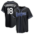 STECN LA.Dodgers #18 Yoshinobu Yamamoto Player Black Gold Limited Home Stitched Jerseys