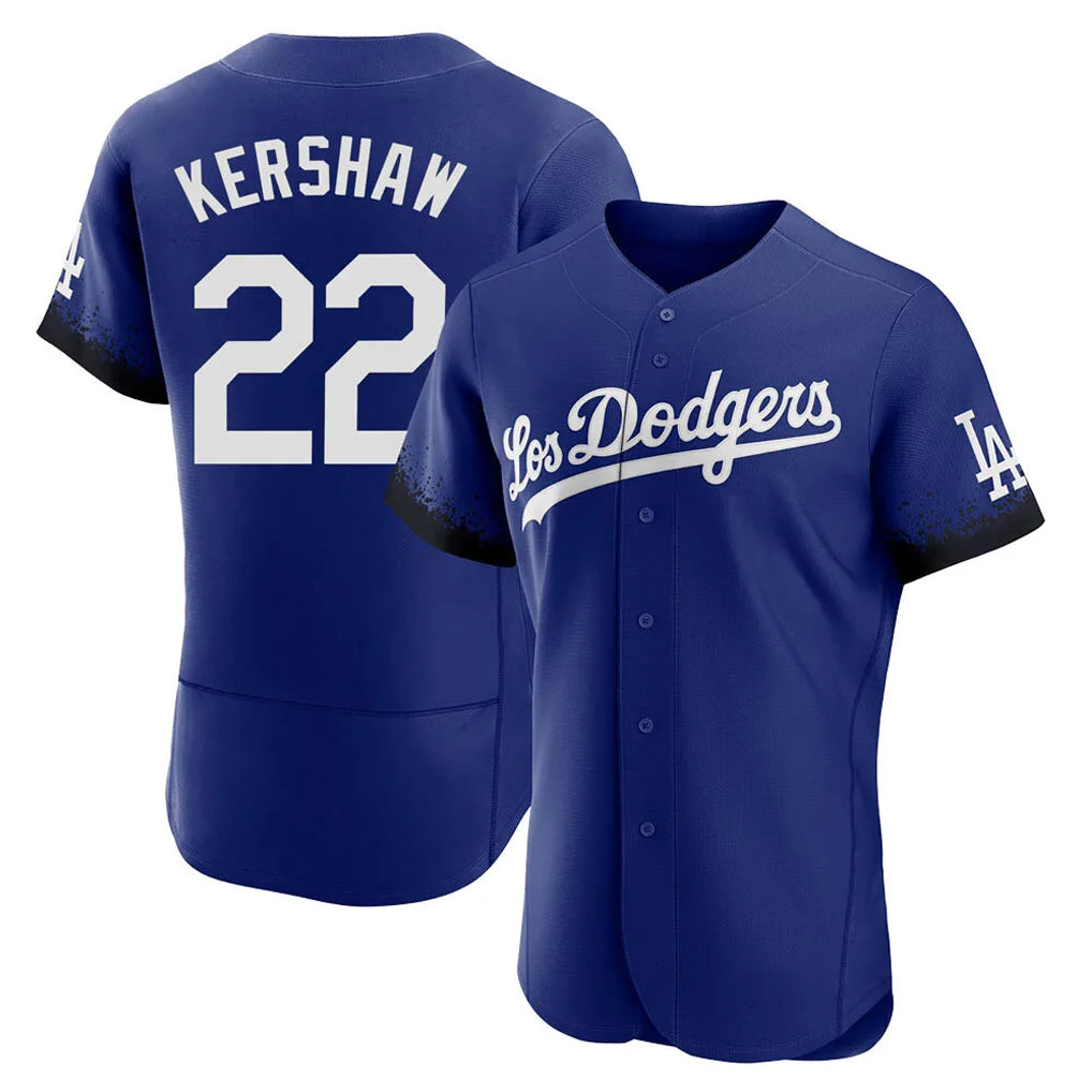 STECN LA.Dodgers #22 Clayton Kershaw Player Royal City Connect Elite Home Stitched Jerseys