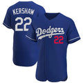 STECN LA.Dodgers #22 Clayton Kershaw Player Royal Limited Elite Home Stitched Jerseys