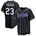 STECN LA.Dodgers #23 Kyle Tucker Player Black Carbon Limited Home Stitched Jerseys