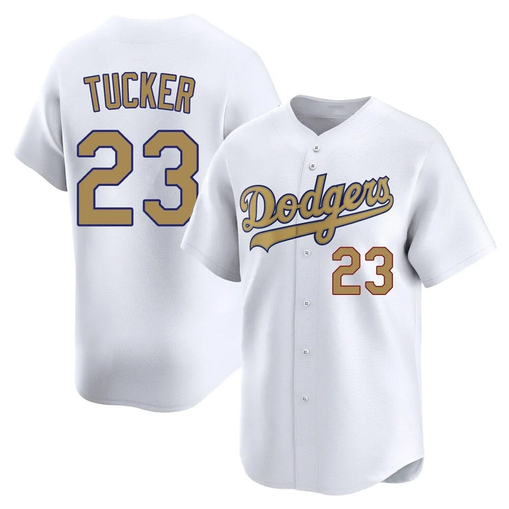 STECN LA.Dodgers #23 Kyle Tucker Player Gold Collection Limited Home Stitched Jerseys