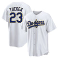 STECN LA.Dodgers #23 Kyle Tucker Player Gold White 2026 Collection Stadium Game Stitched Jerseys
