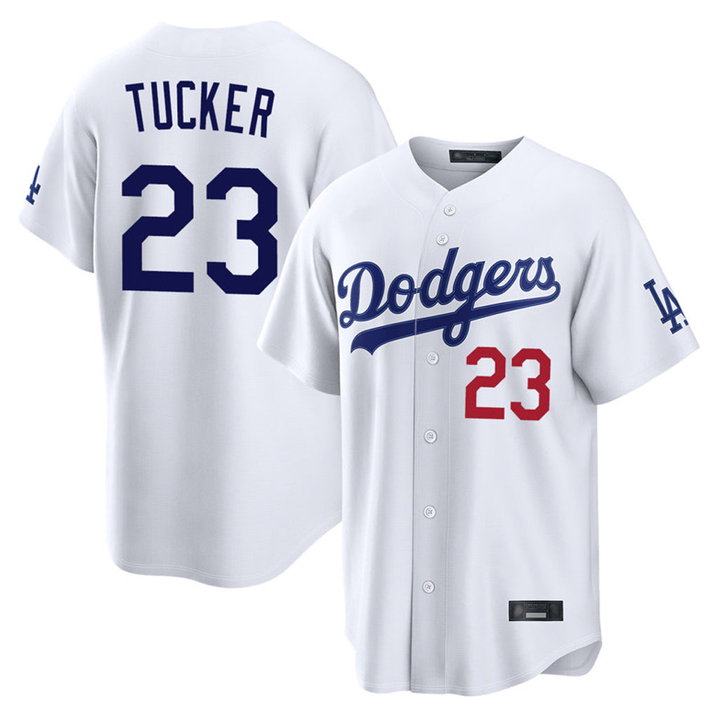 STECN LA.Dodgers #23 Kyle Tucker Player White Home Game Stitched Jerseys