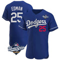 STECN LA.Dodgers #25 Tommy Edman Player Royal World Series Limited Elite Home Stitched Jerseys