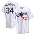 STECN LA.Dodgers #34 Fernando Valenzuela Player Gold White 2026 Collection Stadium Limited Stitched Jerseys