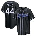 STECN LA.Dodgers #44 Andy Pages Player Black Carbon Limited Home Stitched Jerseys