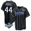 STECN LA.Dodgers #44 Andy Pages Player Black World Series Carbon Limited Home Stitched Jerseys