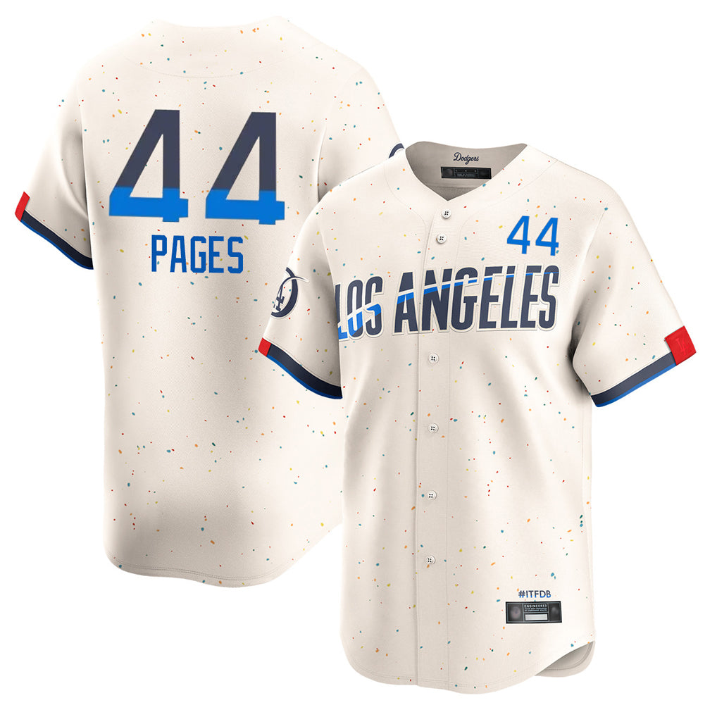 STECN LA.Dodgers #44 Andy Pages Player Cream City Connect Limited Home Stitched Jerseys