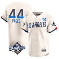 STECN LA.Dodgers #44 Andy Pages Player Cream World Series City Connect Limited Home Stitched Jerseys