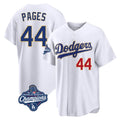 STECN LA.Dodgers #44 Andy Pages Player Gold White World Series Meet 2026 Collection Stadium Limited Stitched Jerseys