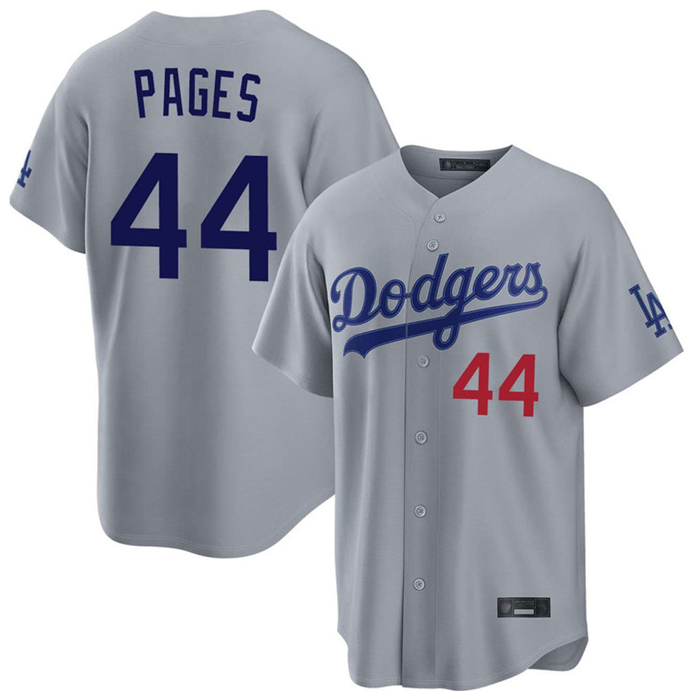 STECN LA.Dodgers #44 Andy Pages Player Gray Game Home Stitched Jerseys