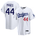 STECN LA.Dodgers #44 Andy Pages Player White Home Game Stitched Jerseys