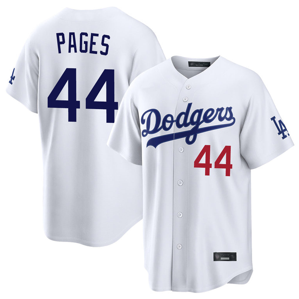 STECN LA.Dodgers #44 Andy Pages Player White Home Game Stitched Jerseys