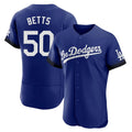 STECN LA.Dodgers #50 Mookie Betts Player Royal City Connect Elite Home Stitched Jerseys