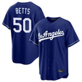 STECN LA.Dodgers #50 Mookie Betts Player Royal Game Stitched Jerseys