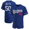 STECN LA.Dodgers #50 Mookie Betts Player Royal Limited Elite Home Stitched Jerseys