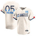 STECN LA.Dodgers #5 Freddie Freeman Player Cream City Connect Limited Home Stitched Jerseys