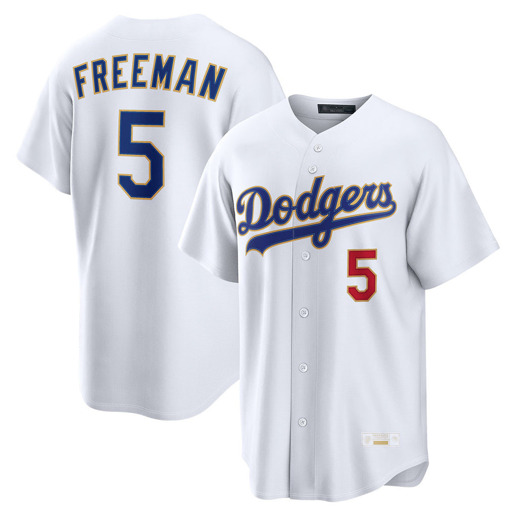 STECN LA.Dodgers #5 Freddie Freeman Player White 2026 Collection Stadium Limited Stitched Jerseys