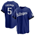 STECN LA.Dodgers #5 Freddie Freeman Player Royal City Connect Home Game Stitched Jerseys