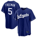 STECN LA.Dodgers #5 Freddie Freeman Player Royal Game Stitched Jerseys