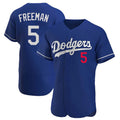 STECN LA.Dodgers #5 Freddie Freeman Player Royal Limited Elite Home Stitched Jerseys