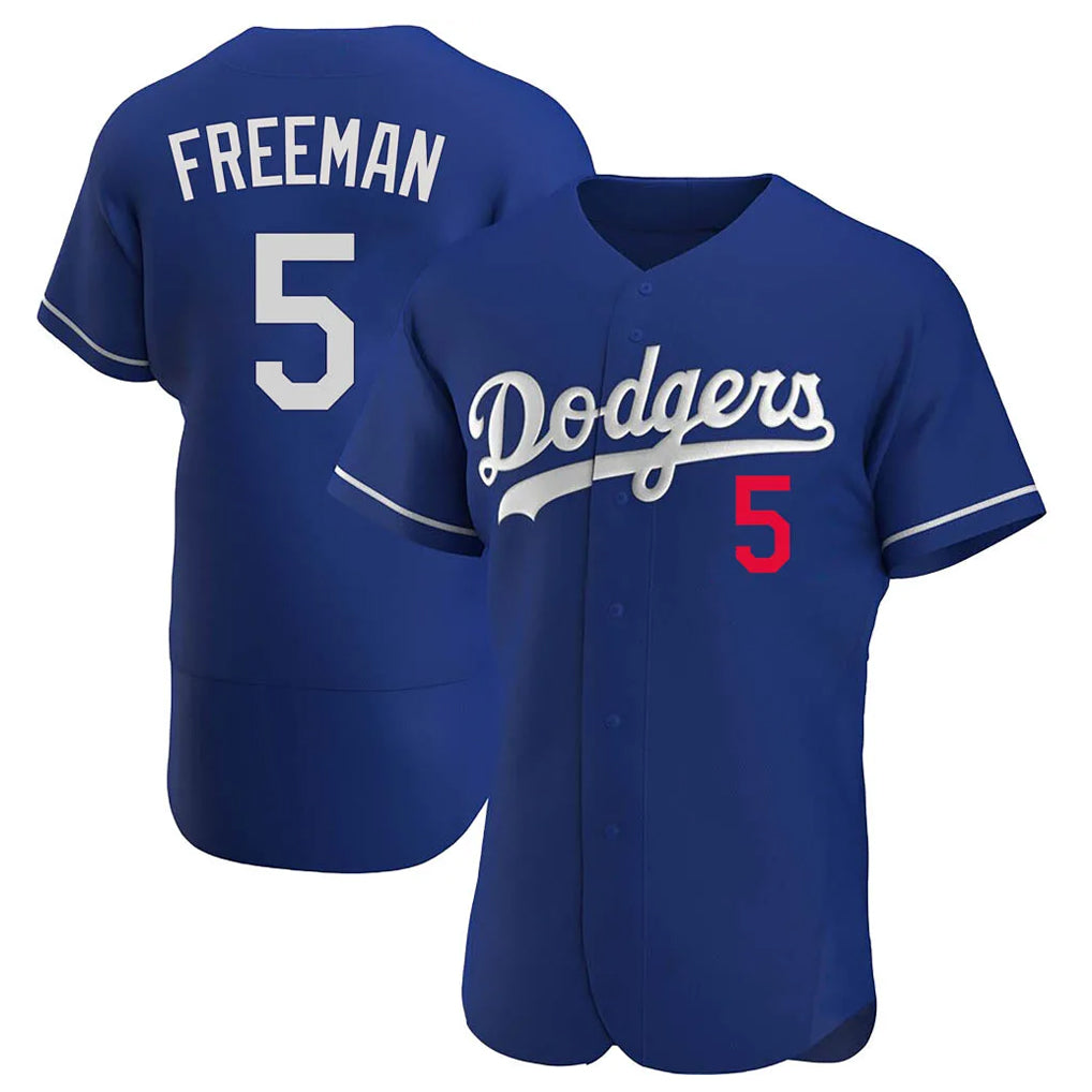 STECN LA.Dodgers #5 Freddie Freeman Player Royal Limited Elite Home Stitched Jerseys