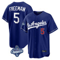 STECN LA.Dodgers #5 Freddie Freeman Player Royal World Series Meet Game Home Stitched Jerseys