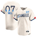 STECN LA.Dodgers #7 Blake Snell Player Cream City Connect Limited Home Stitched Jerseys