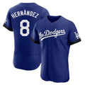STECN LA.Dodgers #8 Enrique Hern?¡ì?¨¦ndez Player Royal City Connect Elite Home Stitched Jerseys
