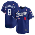 STECN LA.Dodgers #8 Enrique Hern?¡ì?¨¦ndez Player Royal Tokyo Series Vapor Premier Limited Stitched Jerseys