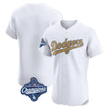 STECN LA.Dodgers Blank Player Gold Limited Elite Home World Series Meet Stitched Jerseys