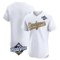 STECN LA.Dodgers Blank Player Gold Limited Elite Home World Series Stitched Jerseys